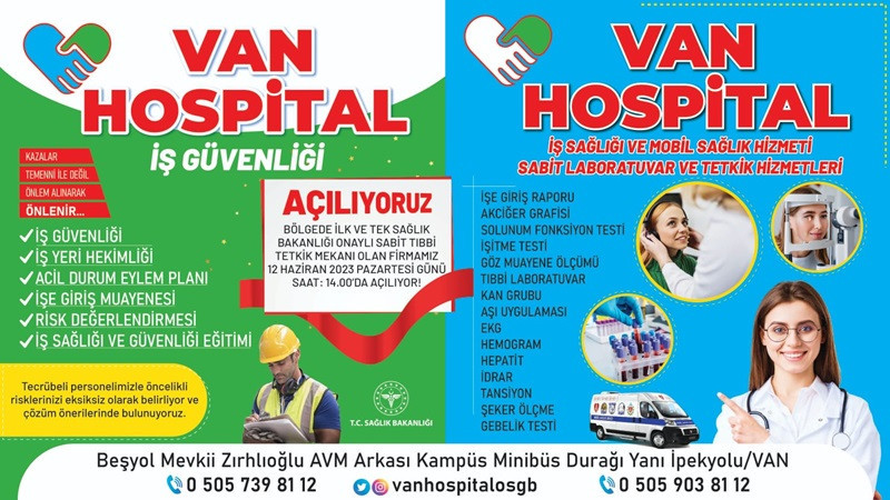Van Hospital açılıyor