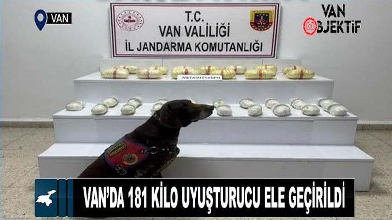 Van’da 181 kilo uyuşturucu ele geçirildi 