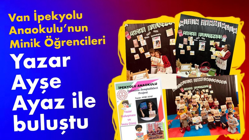 Minik öğrenciler Yazar Ayşe Ayaz ile buluştu  