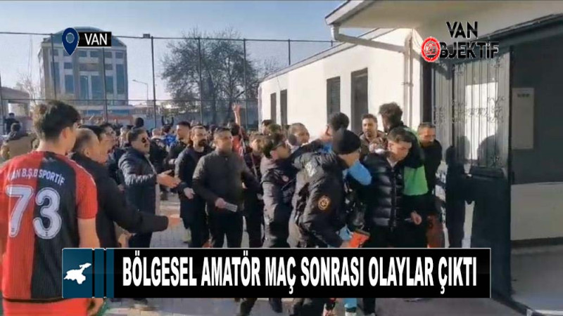  Bölgesel Amatör maç sonrası olaylar çıktı