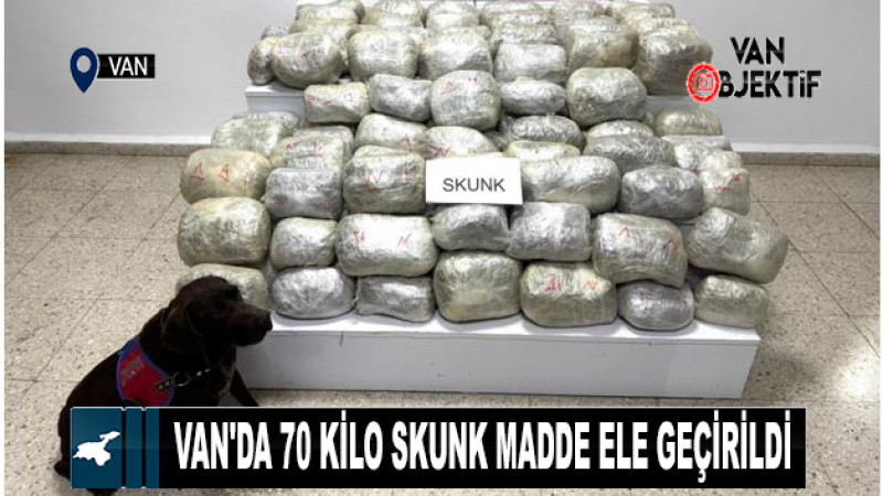 Van'da 70 kilo skunk madde ele geçirildi