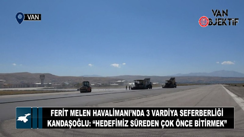 Ferit Melen Havalimanı’nda 3 Vardiya Seferberliği  Kandaşoğlu: “Hedefimiz Süreden Çok Önce Bitirmek”