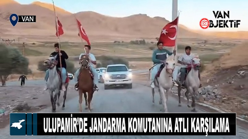 Ulupamir’de Jandarma Komutanına Atlı Karşılama