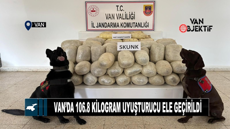 Van’da 106.8 kilogram uyuşturucu ele geçirildi