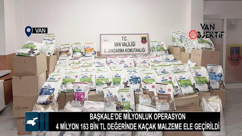 Başkale’de 4 milyon 163 bin TL değerinde kaçak malzeme ele geçirildi