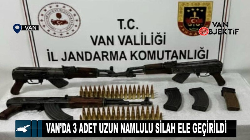 Van’da 3 adet uzun namlulu silah ele geçirildi