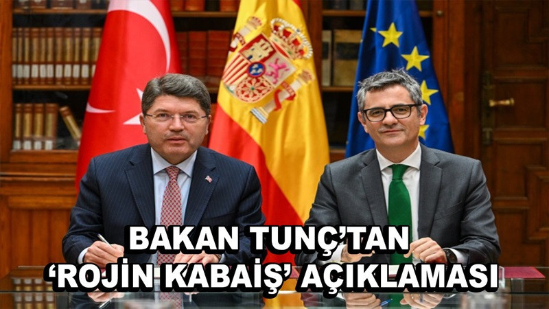 Adalet Bakanı Tunç, İspanyol mevkidaşı Garcia ile Rojin Kabaiş'in ölümünü görüştü