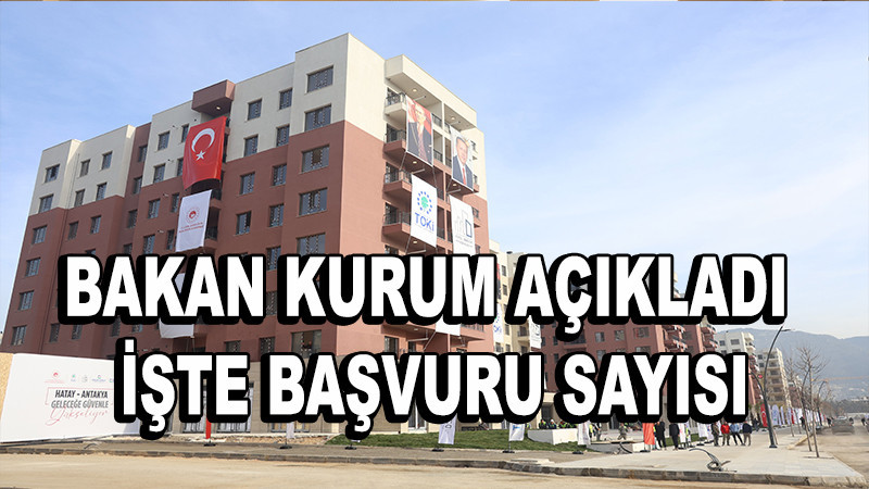 Bakan Kurum açıkladı, işte başvuru sayısı...