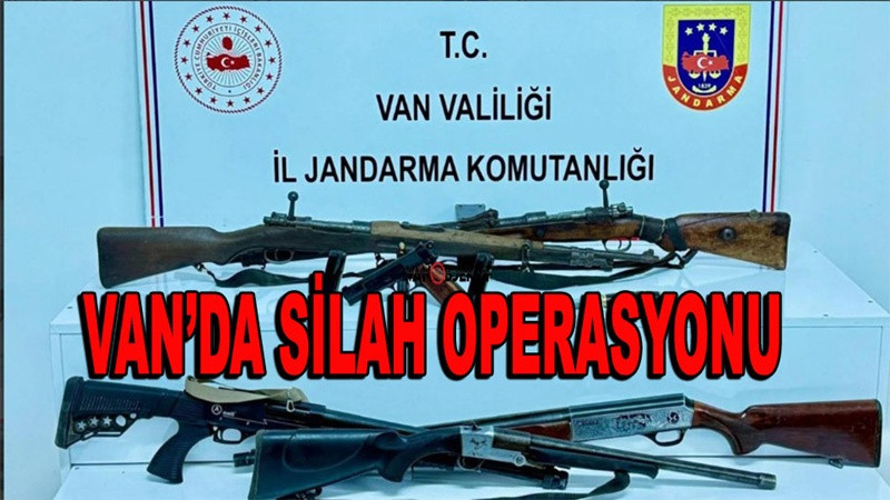 Van'da silah operasyonu