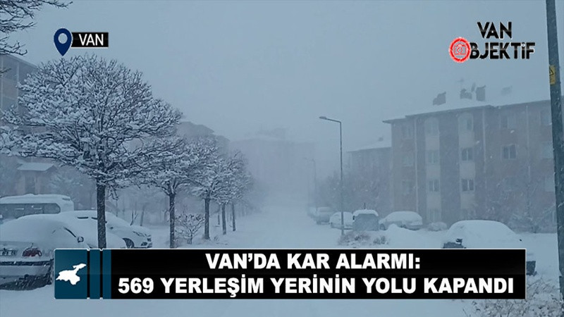 Van’da Kar Alarmı: 569 Yerleşim Yerinin Yolu Kapandı, Uçuşlar İptal