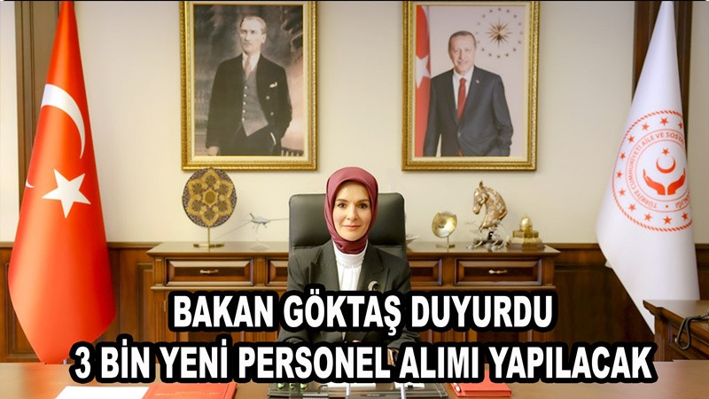 Bakan Göktaş duyurdu! 3 bin yeni personel alımı yapılacak