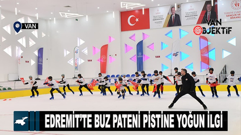 Edremit’te Buz Pateni Pistine Yoğun İlgi