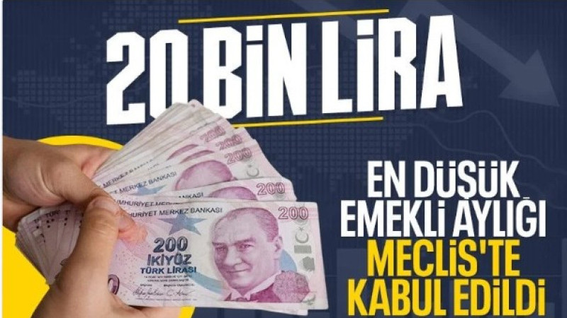En düşük emekli maaşı teklifi Meclis Komisyonu'nda kabul edildi