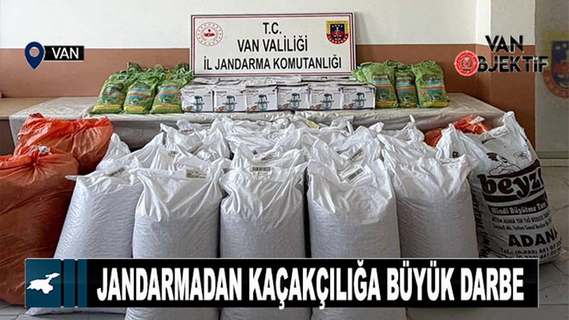 Başkale’de Jandarmadan Kaçakçılığa Büyük Darbe