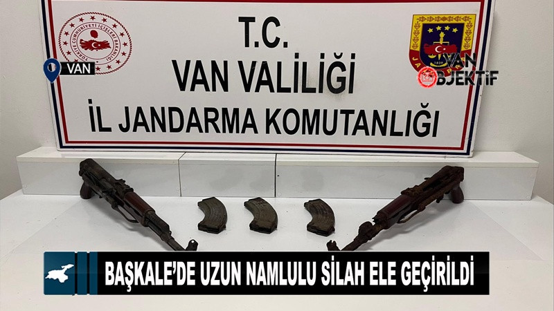 Başkale’de uzun namlulu silah ele geçirildi