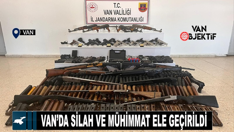 Van’da silah ve mühimmat ele geçirildi 