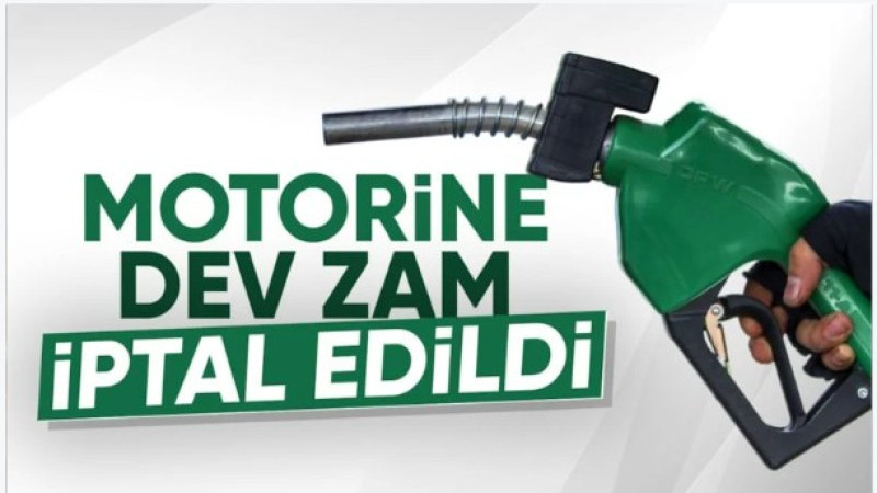 Motorine beklenen zam iptal edildi
