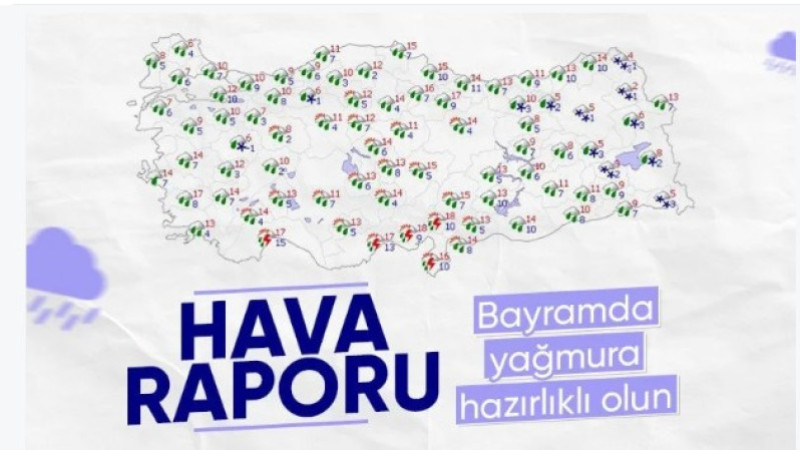 Bayramda ziyaretlere şemsiyeyle gidilecek: Yurt genelinde sağanak etkili olacak