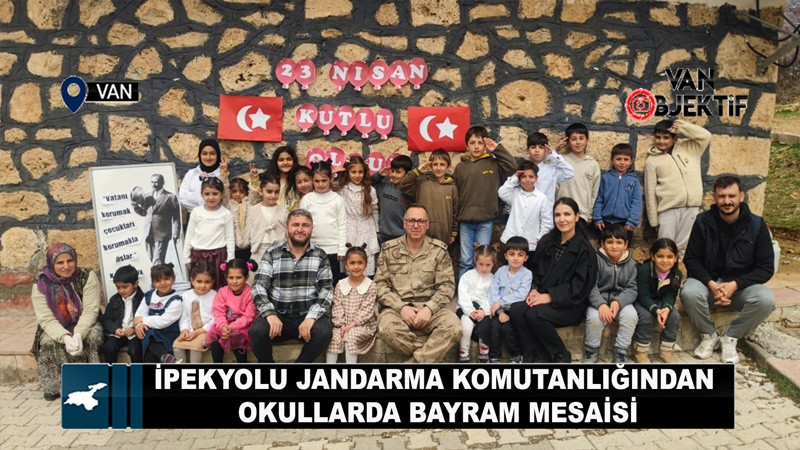 İpekyolu Jandarma Komutanlığından okullarda bayram mesaisi