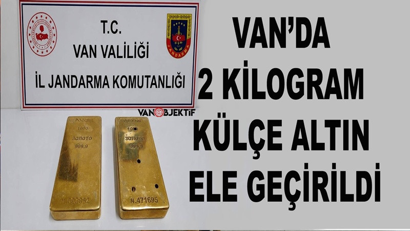 Van’da 2 Kilogram Külçe Altın Ele Geçirildi