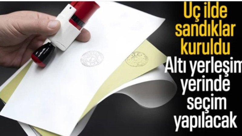 Üç ilde sandık heyecanı