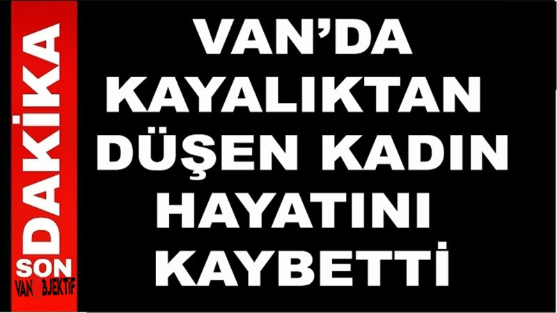 Van'da pancar toplarken kayalıktan düşen kadın hayatını kaybetti