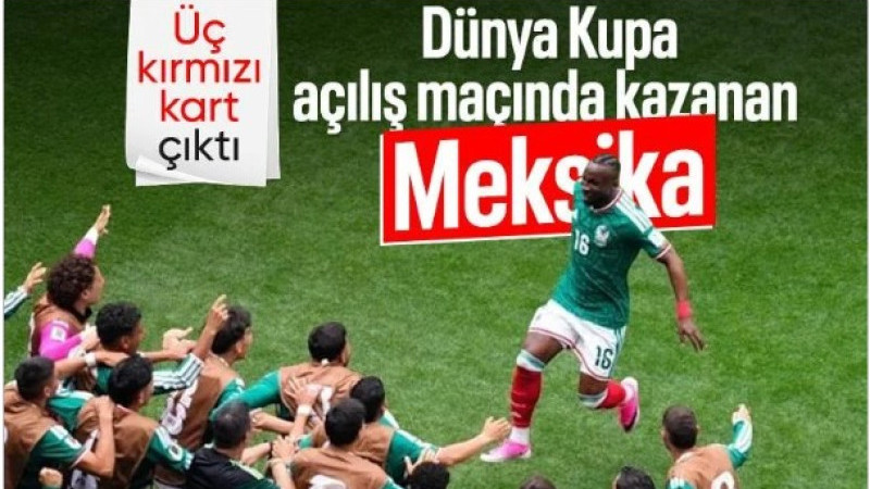Dünya Kupası'nın açılış maçında Meksika, Güney Afrika'yı yendi