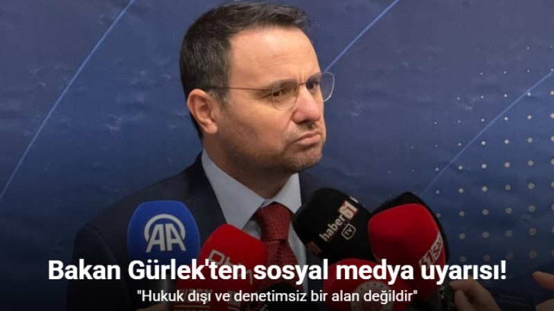 Bakan Gürlek: 