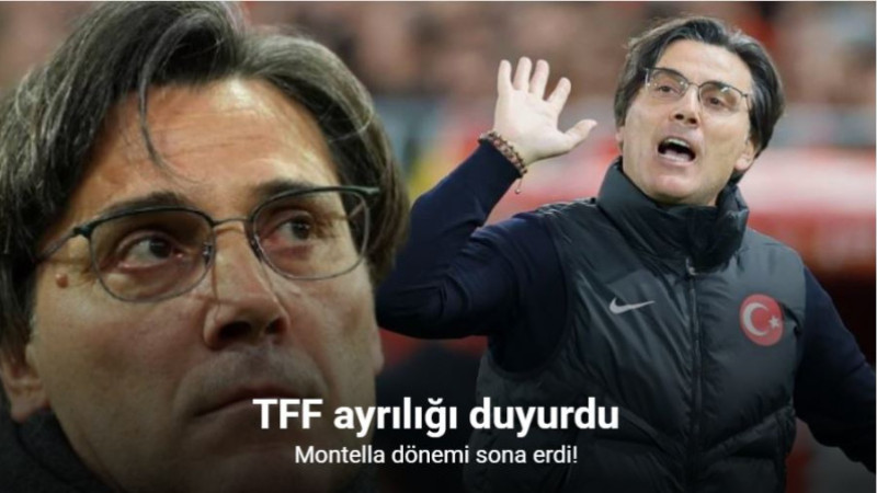 TFF ayrılığı duyurdu: Vincenzo Montella dönemi sona erdi