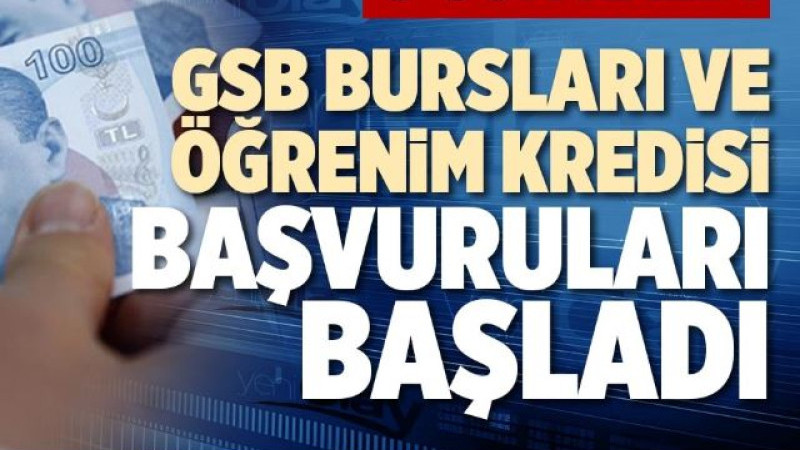 Burs ve öğrenim kredisi başvuruları başladı